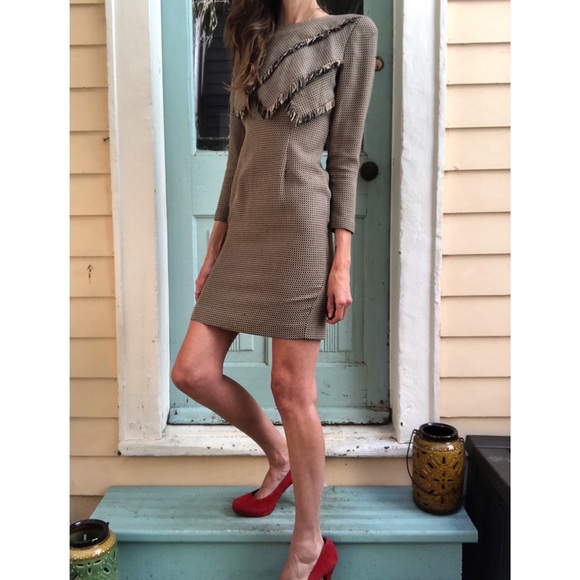 Vintage Dresses & Skirts - Vintage fringe collar dress